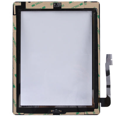 (Controller Button + Home Key Button PCB Membrane Flex Cable + Touch Panel Installation Adhesive)  Touch Panel for New iPad (iPad 3), For New iPad + Adhesive, For New iPad+Adhesive