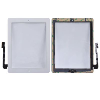 (Controller Button + Home Key Button PCB Membrane Flex Cable + Touch Panel Installation Adhesive)  Touch Panel for New iPad (iPad 3), For New iPad + Adhesive, For New iPad+Adhesive