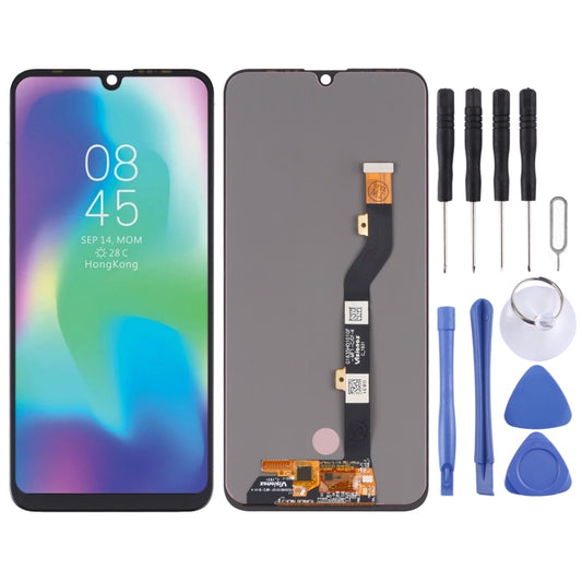 Original AMOLED Material LCD Screen and Digitizer Full Assembly for Tecno Pouvoir 3 Plus LB8, LB8a, For Tecno Pouvoir 3 Plus