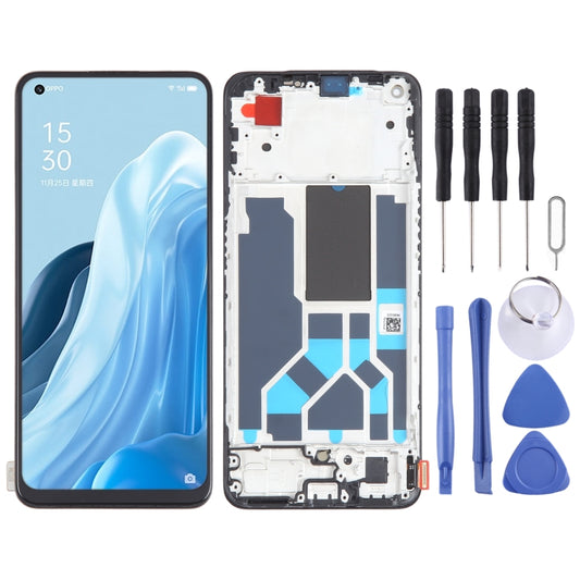 Original AMOLED LCD Screen For OPPO Reno7 SE 5G Digitizer Full Assembly with Frame, For OPPO Reno7 SE 5G