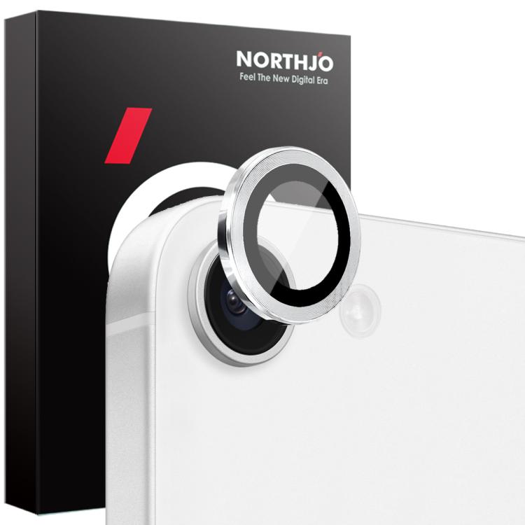 NORTHJO Camera Lens Protector CD Metal Ring Tempered Glass Film, For iPhone 16e