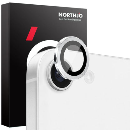 NORTHJO Camera Lens Protector CD Metal Ring Tempered Glass Film, For iPhone 16e