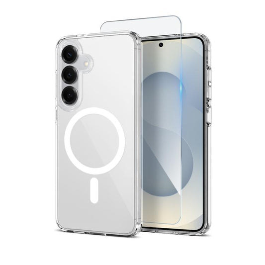 NORTHJO 2 in 1 PC MagSafe Magnetic Phone Case with Screen Film, For Samsung Galaxy S25 5G, For Samsung Galaxy S25+ 5G, For Samsung Galaxy S25 Ultra 5G, For Samsung Galaxy S24 Ultra 5G, For Samsung Galaxy S24+ 5G, For Samsung Galaxy S24 5G