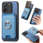 Retro Cross Leather Ring Vertical Insert Card Bag MagSafe Phone Case, For Redmi Note 13 Pro+ 5G, For Redmi K60 Ultra, For Xiaomi 13T Pro 5G, For Xiaomi 13T 5G, For Redmi Note 13 Pro 4G / Poco M6 Pro 4G, For Redmi K70E / Poco X6 Pro 5G