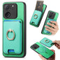 Retro Cross Leather Ring Vertical Insert Card Bag MagSafe Phone Case, For Redmi Note 13 Pro+ 5G, For Redmi K60 Ultra, For Xiaomi 13T Pro 5G, For Xiaomi 13T 5G, For Redmi Note 13 Pro 4G / Poco M6 Pro 4G, For Redmi K70E / Poco X6 Pro 5G