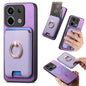 Retro Cross Leather Ring Vertical Insert Card Bag MagSafe Phone Case, For Redmi Note 13 Pro+ 5G, For Redmi K60 Ultra, For Xiaomi 13T Pro 5G, For Xiaomi 13T 5G, For Redmi Note 13 Pro 4G / Poco M6 Pro 4G, For Redmi K70E / Poco X6 Pro 5G
