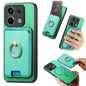 Retro Cross Leather Ring Vertical Insert Card Bag MagSafe Phone Case, For Redmi Note 13 Pro+ 5G, For Redmi K60 Ultra, For Xiaomi 13T Pro 5G, For Xiaomi 13T 5G, For Redmi Note 13 Pro 4G / Poco M6 Pro 4G, For Redmi K70E / Poco X6 Pro 5G