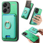 Retro Cross Leather Ring Vertical Insert Card Bag MagSafe Phone Case, For Redmi Note 13 Pro+ 5G, For Redmi K60 Ultra, For Xiaomi 13T Pro 5G, For Xiaomi 13T 5G, For Redmi Note 13 Pro 4G / Poco M6 Pro 4G, For Redmi K70E / Poco X6 Pro 5G
