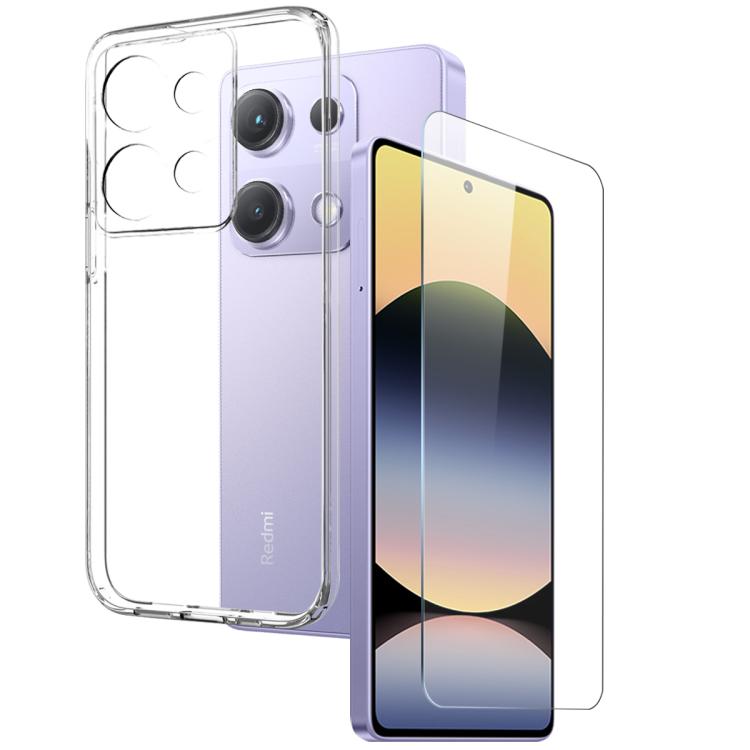 NORTHJO 2 in 1 TPU Phone Case Screen Protector Tempered Glass Film, For Xiaomi Redmi A5 4G 171.7mm, For Xiaomi Redmi Note 14S 4G, For Xiaomi Redmi Note 14 4G 164.84mm, For Xiaomi Redmi Note 14 Pro 4G, For Xiaomi Redmi Note 14 4G 163.25mm���������������...