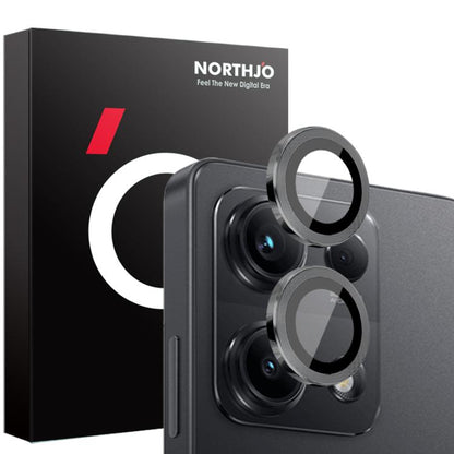 NORTHJO Camera Lens Protector CD Metal Ring Tempered Glass Film, For Xiaomi Redmi Note 14S 4G, For Xiaomi Redmi Note 14 Pro 4G, For Xiaomi Redmi Note 14 4G 163.25mm, For Xiaomi Redmi Note 14 5G, For Xiaomi Redmi Note 14 Pro 5G