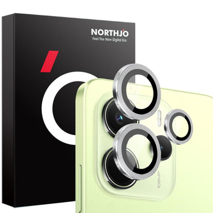 NORTHJO Camera Lens Protector CD Metal Ring Tempered Glass Film, For Xiaomi Redmi Note 14S 4G, For Xiaomi Redmi Note 14 Pro 4G, For Xiaomi Redmi Note 14 4G 163.25mm, For Xiaomi Redmi Note 14 5G, For Xiaomi Redmi Note 14 Pro 5G