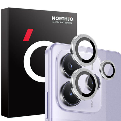 NORTHJO Camera Lens Protector CD Metal Ring Tempered Glass Film, For Xiaomi Redmi Note 14S 4G, For Xiaomi Redmi Note 14 Pro 4G, For Xiaomi Redmi Note 14 4G 163.25mm, For Xiaomi Redmi Note 14 5G, For Xiaomi Redmi Note 14 Pro 5G