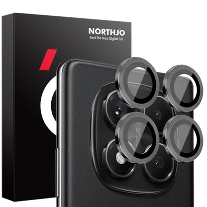 NORTHJO Camera Lens Protector CD Metal Ring Tempered Glass Film, For Xiaomi Redmi Note 14S 4G, For Xiaomi Redmi Note 14 Pro 4G, For Xiaomi Redmi Note 14 4G 163.25mm, For Xiaomi Redmi Note 14 5G, For Xiaomi Redmi Note 14 Pro 5G