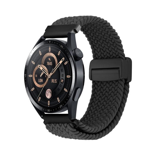 Magnetic Buckle Nylon Braided Watch Band, 20mm, 22mm