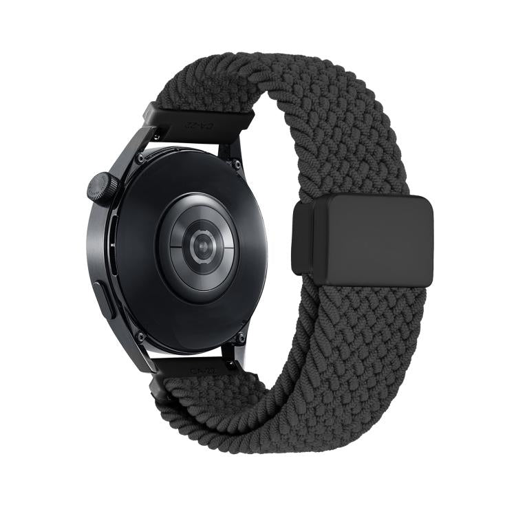 Magnetic Buckle Nylon Braided Watch Band, 20mm, 22mm