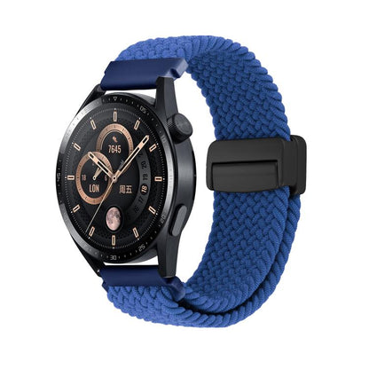 Magnetic Buckle Nylon Braided Watch Band, 20mm, 22mm