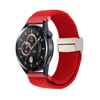 Magnetic Buckle Nylon Braided Watch Band, 20mm, 22mm