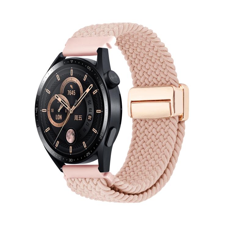 Magnetic Buckle Nylon Braided Watch Band, 20mm, 22mm