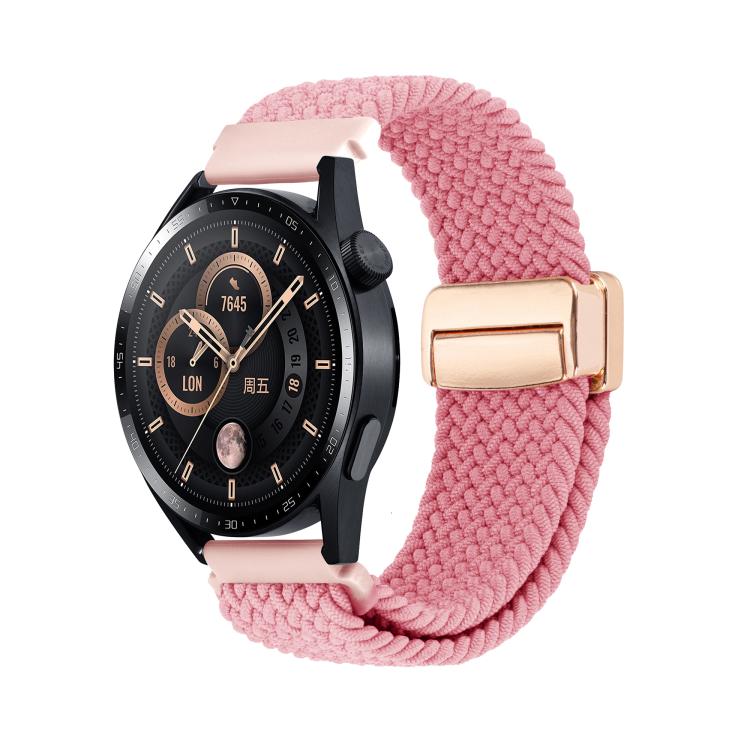 Magnetic Buckle Nylon Braided Watch Band, 20mm, 22mm