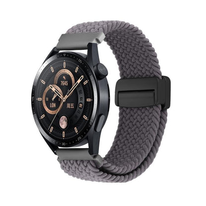 Magnetic Buckle Nylon Braided Watch Band, 20mm, 22mm