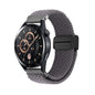 Magnetic Buckle Nylon Braided Watch Band, 20mm, 22mm