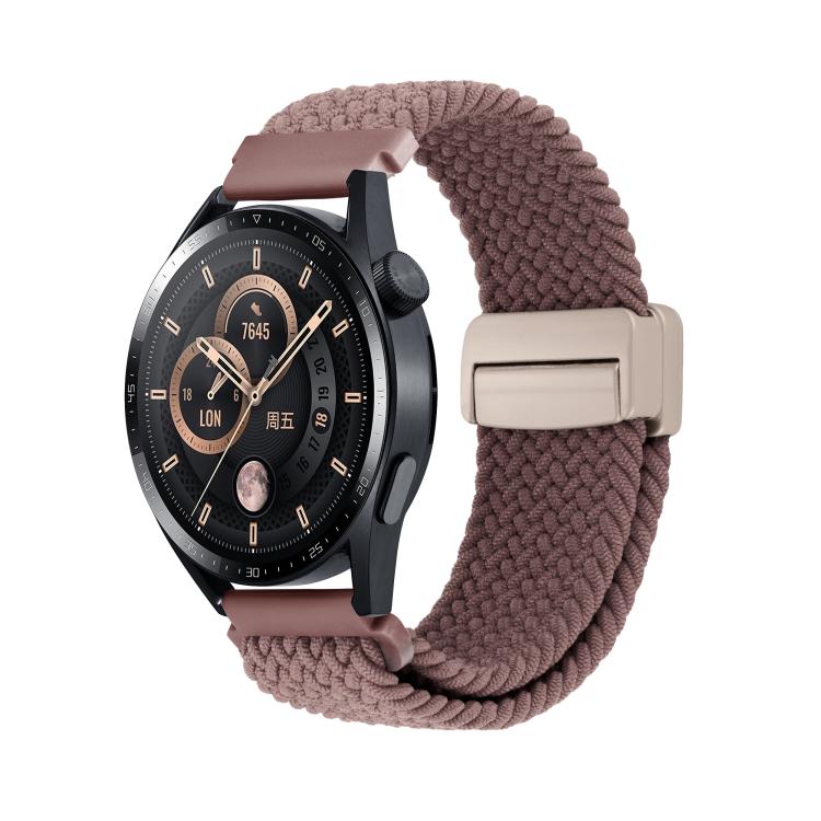Magnetic Buckle Nylon Braided Watch Band, 20mm, 22mm
