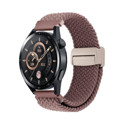 Magnetic Buckle Nylon Braided Watch Band, 20mm, 22mm