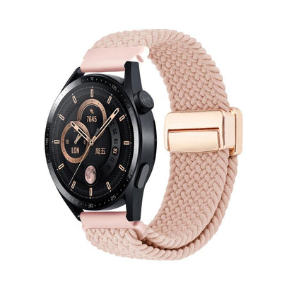 Magnetic Buckle Nylon Braided Watch Band, 20mm, 22mm