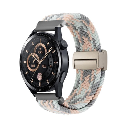 Magnetic Buckle Nylon Braided Watch Band, 20mm, 22mm