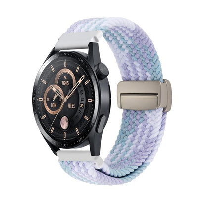Magnetic Buckle Nylon Braided Watch Band, 20mm, 22mm