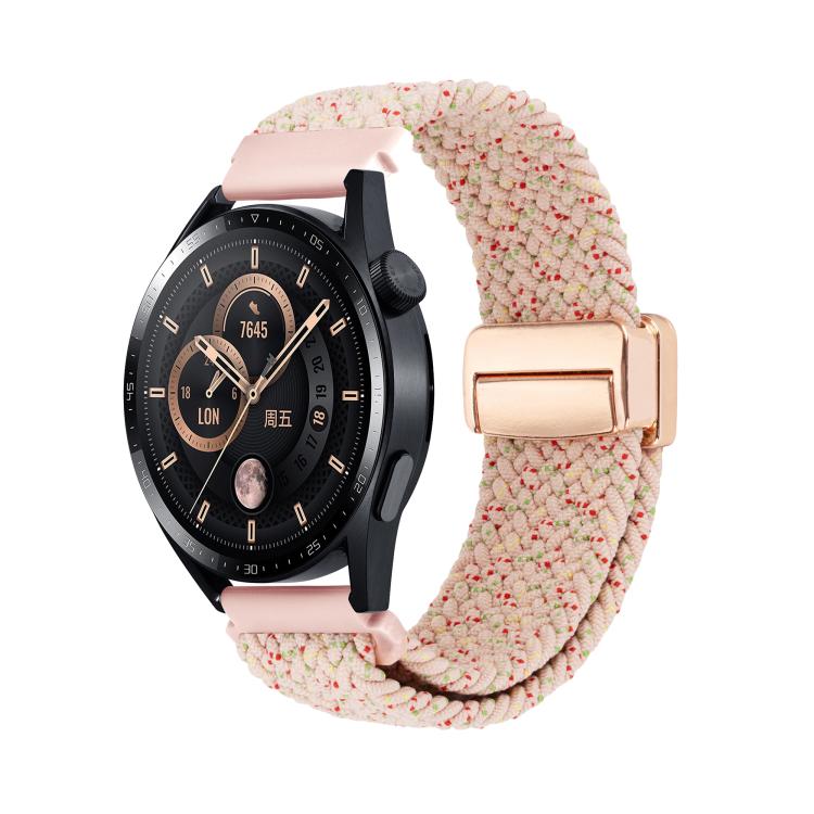 Magnetic Buckle Nylon Braided Watch Band, 20mm, 22mm