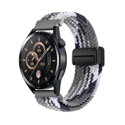 Magnetic Buckle Nylon Braided Watch Band, 20mm, 22mm