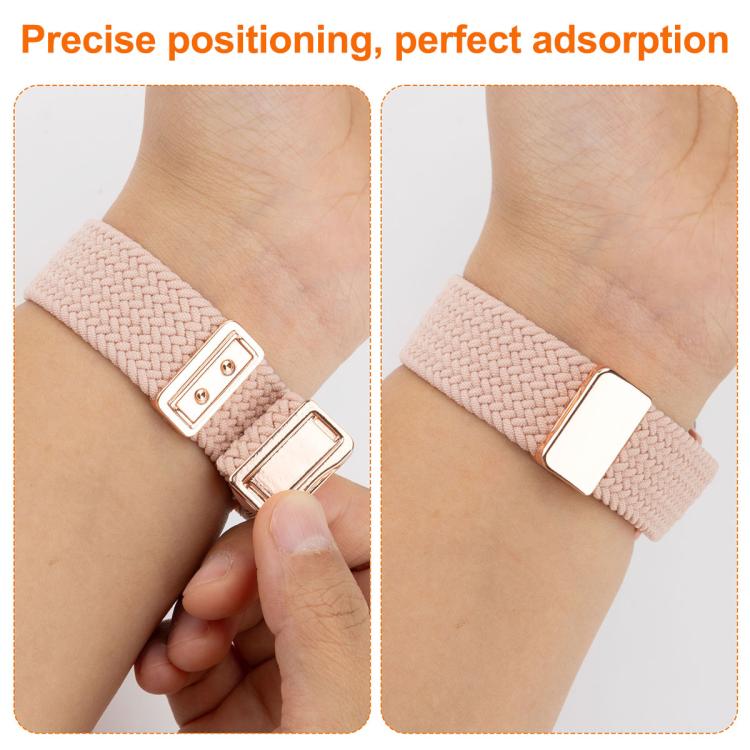 Magnetic Buckle Nylon Braided Watch Band, 20mm, 22mm