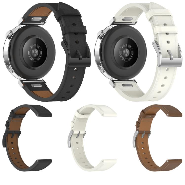 Press Button Leather Watch Band, 18mm