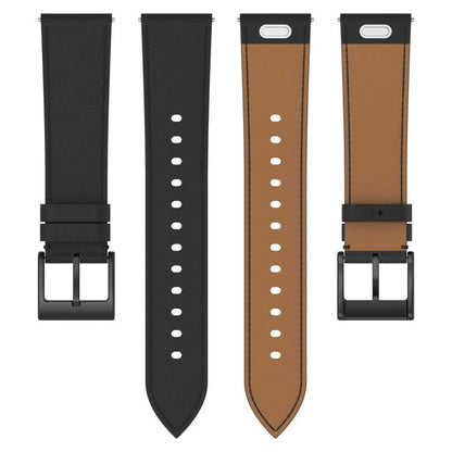 Press Button Leather Watch Band, 18mm