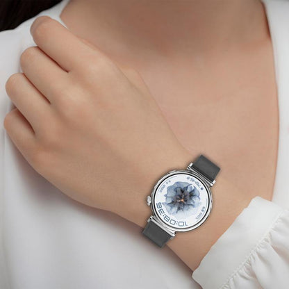 Press Button Leather Watch Band, 18mm