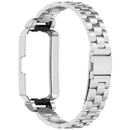 Watch Frame Integrated Three Beads Stainless Steel Watch Band, For Huawei Band 10 / 10 NFC / 9 / 9 NFC