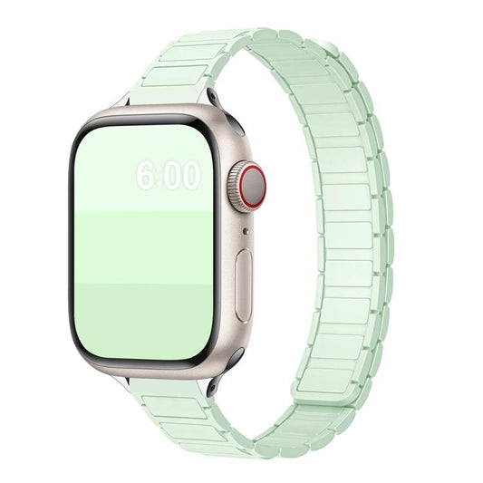 Tri-beads I-shaped Slim Magnetic Silicone Watch Band, For Apple Watch 46mm / 49mm / 45mm / 44mm, For Apple Watch 42mm / 41mm / 40mm / 38mm