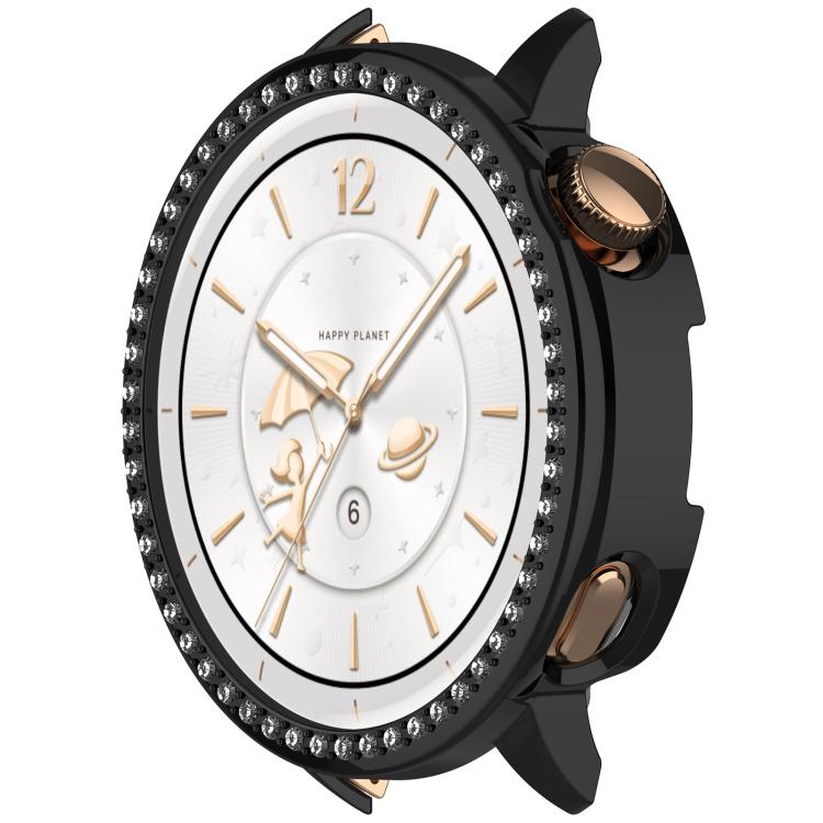 Single Row Diamond Half Coverage Hollow PC Watch Protective Case, For OPPO Watch X2 Mini
