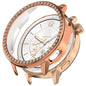 Single Row Diamond Half Coverage Hollow PC Watch Protective Case, For OPPO Watch X2 Mini