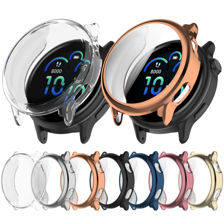 Electroplated TPU Full Coverage Watch Protective Case, For Garmin Vivoactive 6
