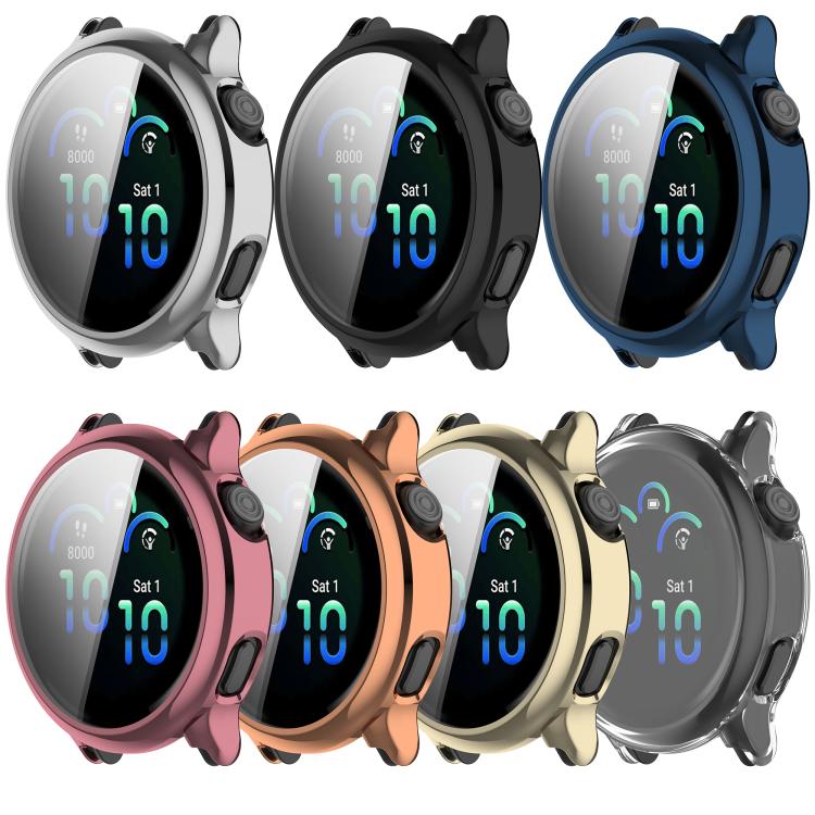 Electroplated TPU Full Coverage Watch Protective Case, For Garmin Vivoactive 6