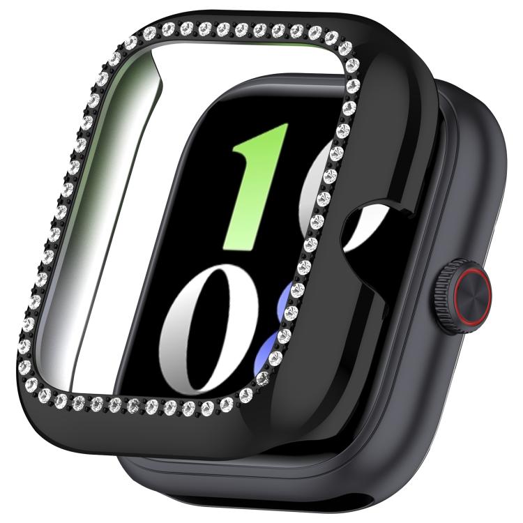 Single Row Diamond Half Coverage Hollow PC Watch Protective Case, For vivo Watch GT / iQOO Watch GT