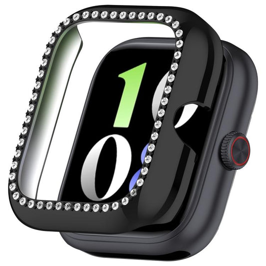 Single Row Diamond Half Coverage Hollow PC Watch Protective Case, For vivo Watch GT / iQOO Watch GT