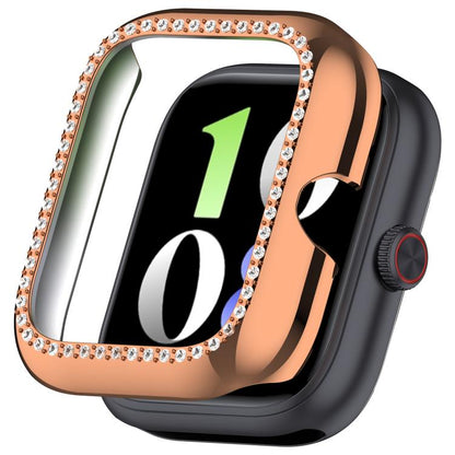 Single Row Diamond Half Coverage Hollow PC Watch Protective Case, For vivo Watch GT / iQOO Watch GT