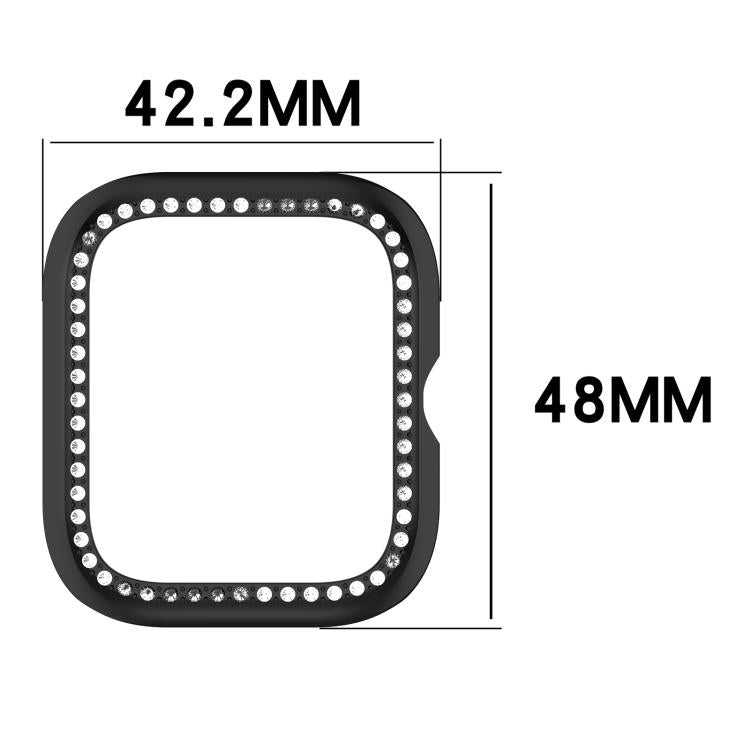 Single Row Diamond Half Coverage Hollow PC Watch Protective Case, For vivo Watch GT / iQOO Watch GT