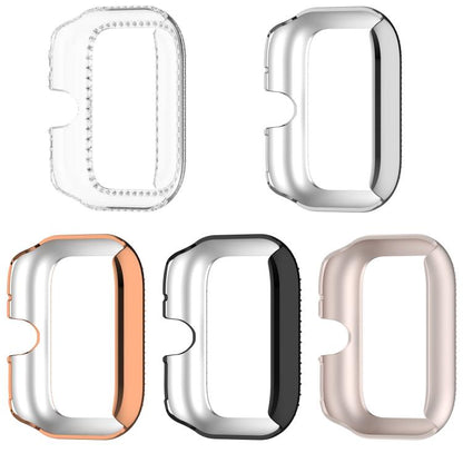 Single Row Diamond Half Coverage Hollow PC Watch Protective Case, For vivo Watch GT / iQOO Watch GT