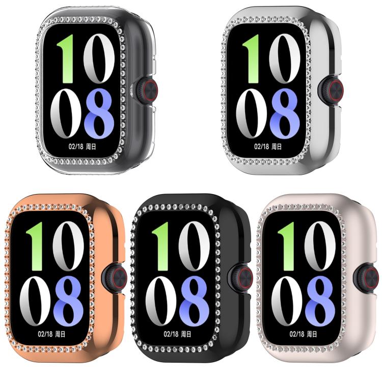 Single Row Diamond Half Coverage Hollow PC Watch Protective Case, For vivo Watch GT / iQOO Watch GT