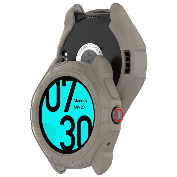 Armored TPU Half Coverage Hollow Watch Protective Case, For Ticwatch Pro 5 Enduro