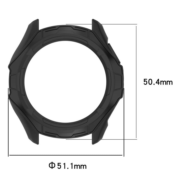 Armored TPU Half Coverage Hollow Watch Protective Case, For Ticwatch Pro 5 Enduro